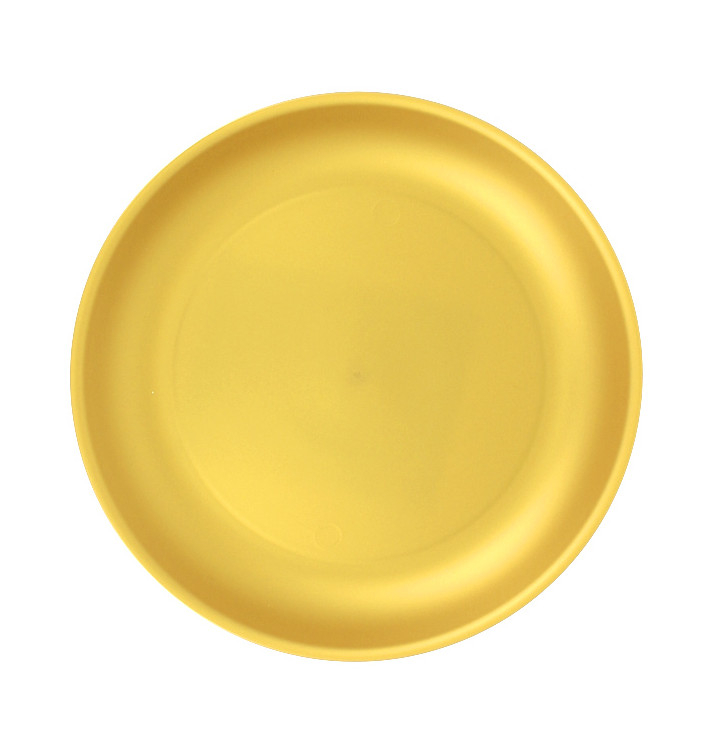 Assiette Réutilisable Durable PP Minéral Or Ø21cm (54 Utés) Assiette Réutilisable Durable PP Minéral Or Ø21cm (54 Utés)