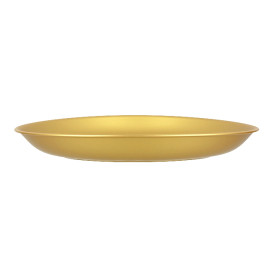 Assiette Réutilisable Durable PP Minéral Or Ø21cm (54 Utés)