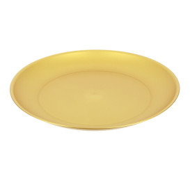 Assiette Réutilisable Durable PP Minéral Or Ø27,5cm (6 Utés)