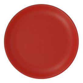 Assiette Réutilisable Durable PP Minéral Rouge Ø21cm (54 Utés)