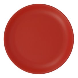 Assiette Réutilisable Durable PP Minéral Rouge Ø21cm (54 Utés)