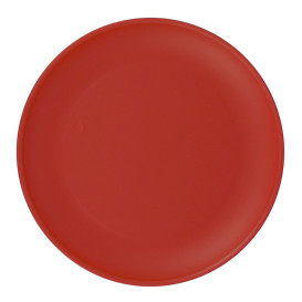 Assiette Réutilisable Durable PP Minéral Rouge Ø23,5cm (54 Utés)