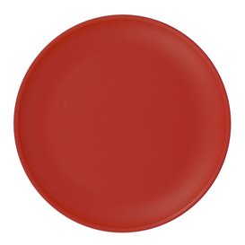 Assiette Réutilisable Durable PP Minéral Rouge Ø23,5cm (6 Utés)