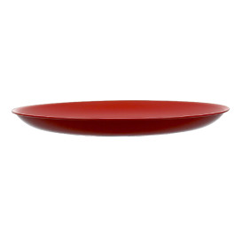 Assiette Réutilisable Durable PP Minéral Rouge Ø23,5cm (6 Utés)