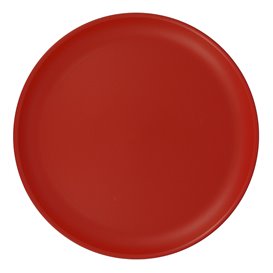 Assiette Réutilisable Durable PP Minéral Rouge Ø27,5cm (54 Utés)