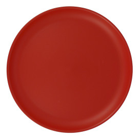 Assiette Réutilisable Durable PP Minéral Rouge Ø27,5cm (54 Utés)