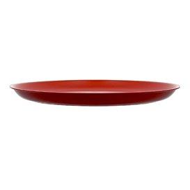Assiette Réutilisable Durable PP Minéral Rouge Ø27,5cm (54 Utés)