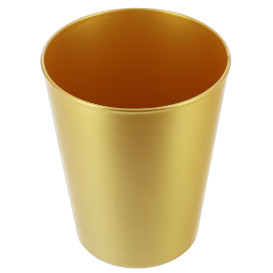 Gobelet Réutilisable Durable PP Minéral Or 330ml (72 Utés)