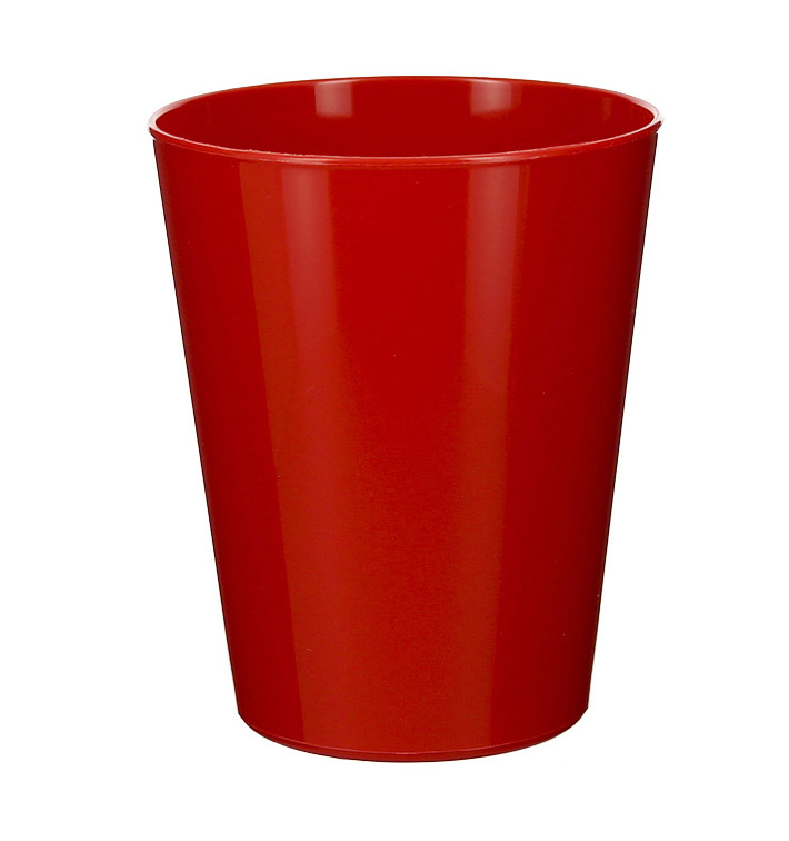 Gobelet Réutilisable Durable PP Minéral Rouge 330ml (72 Utés)