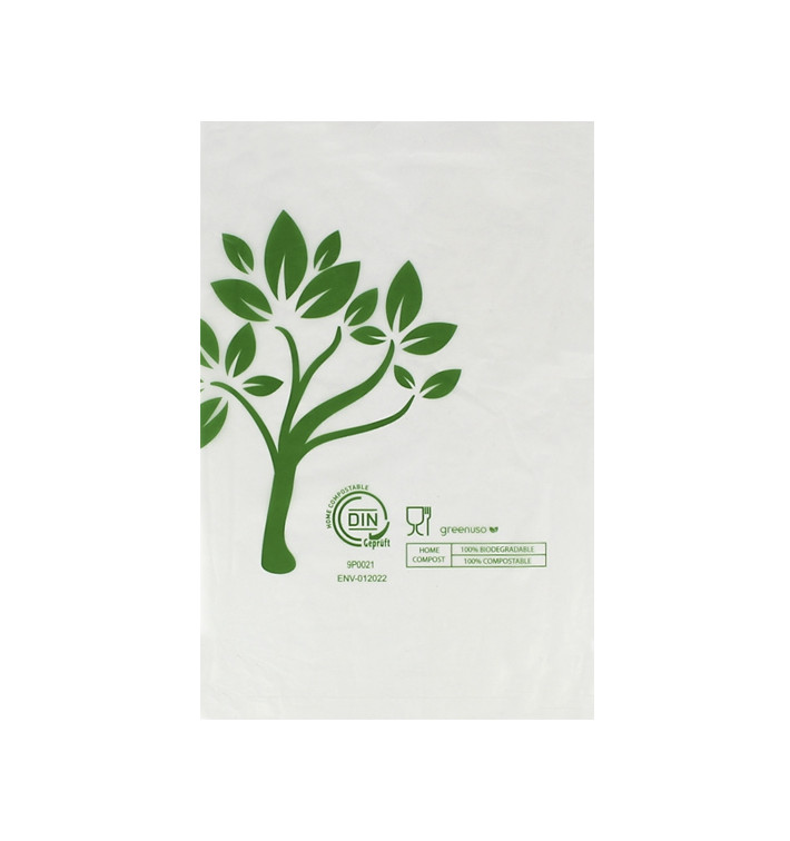 Sac sans Anses Home Compost “Be Eco!” 16x24cm (100 Utés)