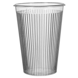 Gobelet "Ribbed" PS 200ml Dur Transparent (25 Unités)