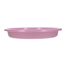 Assiette Creuse Réutilisable Economique PS Rose Ø20,5cm (25 Utés)