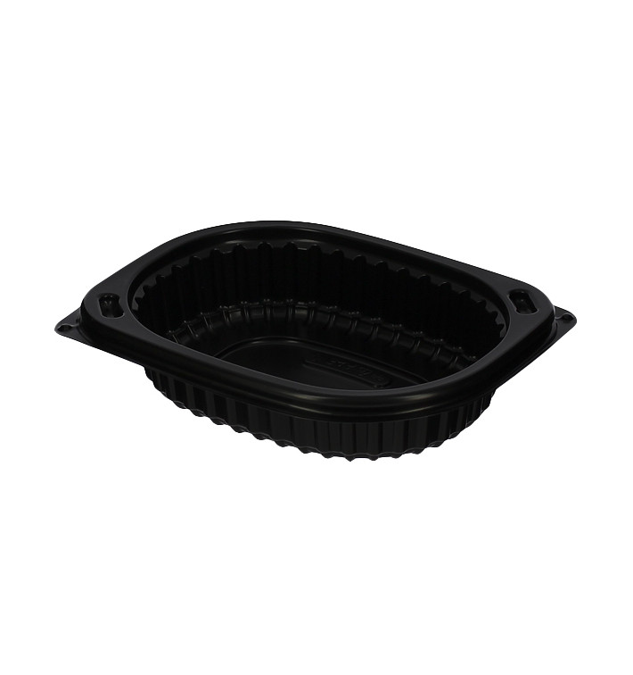 Barquette Rectangulaire PP Noir 250ml 142x111x31mm (80 Utés) Barquette Rectangulaire PP Noir 250ml 142x111x31mm (80 Utés)