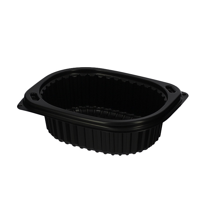 Barquette Rectangulaire PP Noir 350ml 142x111x45mm (640 Utés) Barquette Rectangulaire PP Noir 350ml 142x111x45mm (640 Utés)