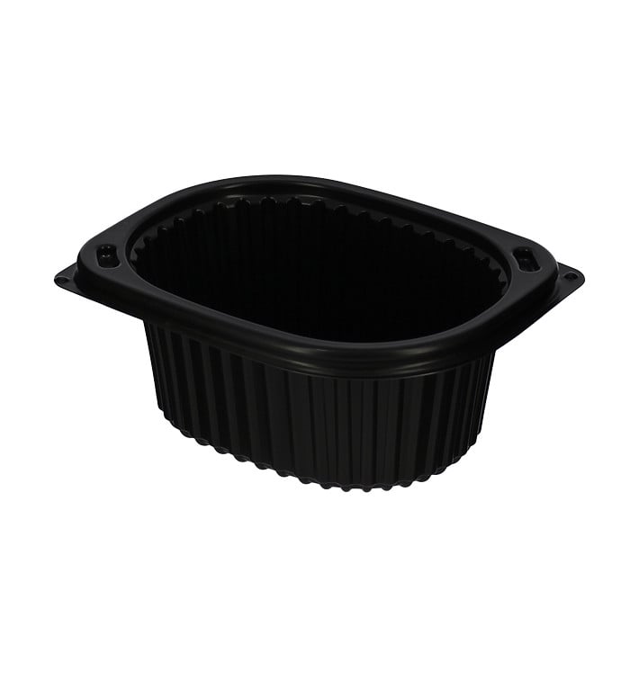 Barquette Rectangulaire PP Noir 450ml 142x111x60mm (80 Utés) Barquette Rectangulaire PP Noir 450ml 142x111x60mm (80 Utés)