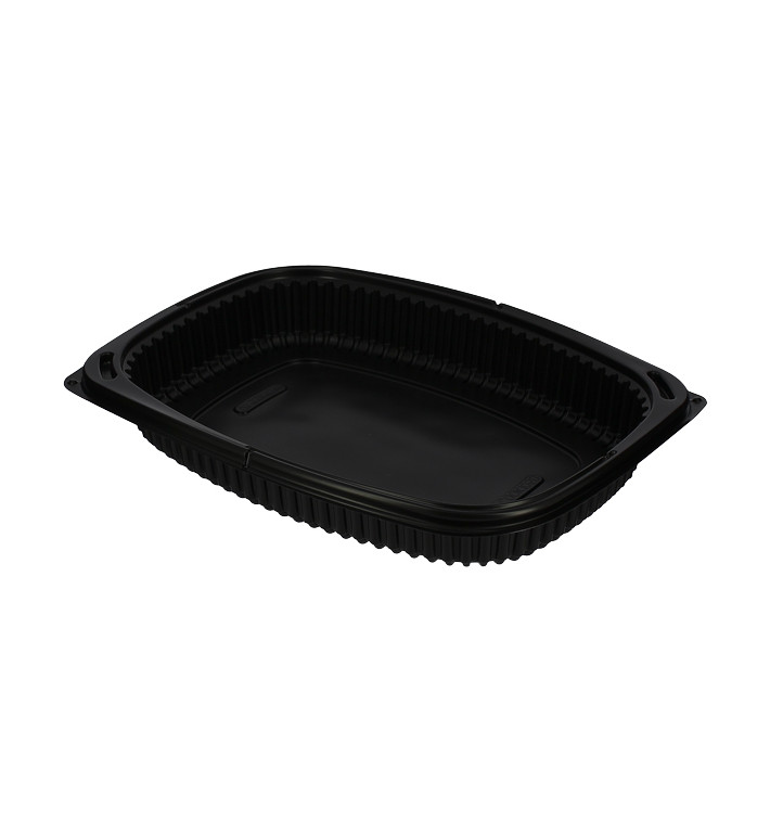 Barquette Rectangulaire PP Noir 1050ml 255x189x45mm (40 Utés) Barquette Rectangulaire PP Noir 1050ml 255x189x45mm (40 Utés)