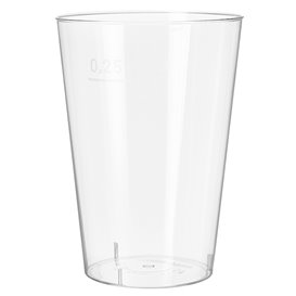 Verre Plastique Dur 250ml Transparent (50 Unités)