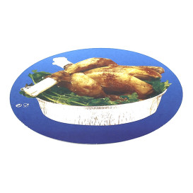 Couvercle Carton Récipient Rond 1900ml poulet (125 Unités)