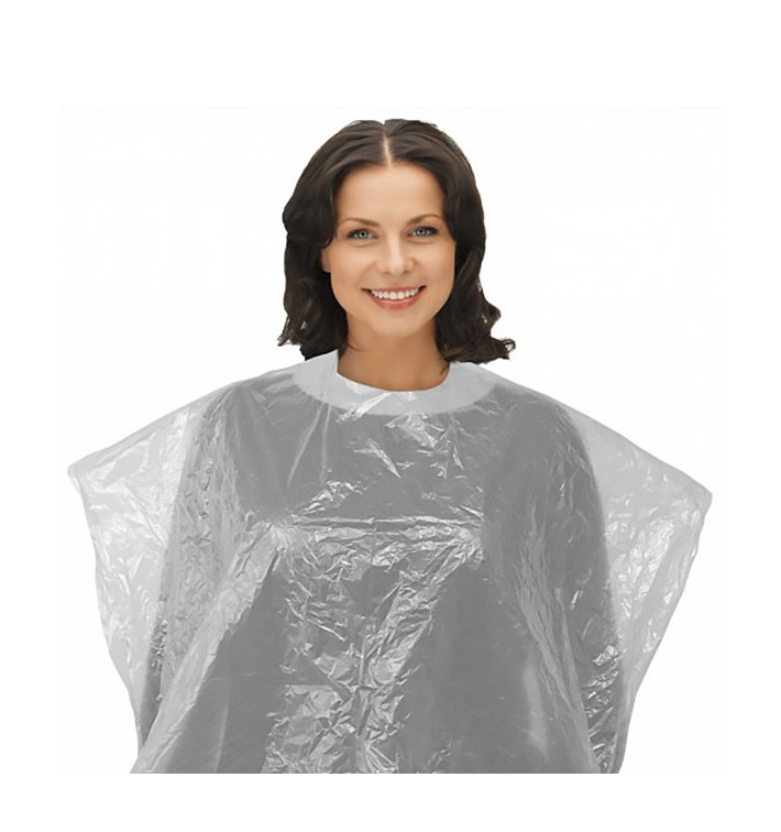 Cape de Protection Teinture Polyéthylène Blanc (1.000 Utés) Cape de Protection Teinture Polyéthylène Blanc (1.000 Utés)
