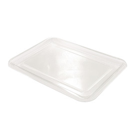 Plateau Plastique RPET Transparent 46x30cm (10 Utés)