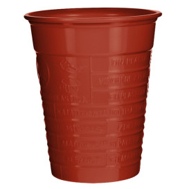 Gobelet Plastique PS Rouge 200ml Ø7cm (50 Utés)