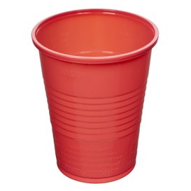 Gobelet Plastique PS Rouge 200ml Ø7cm (50 Utés)