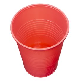Gobelet Plastique PS Rouge 200ml Ø7cm (50 Utés)