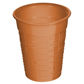 Gobelet Plastique PS Orange 200ml Ø7cm (1.500 Utés)