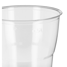 Gobelet en Plastique Réutilisable PS Cristal Diamant 600ml (25 Utés)