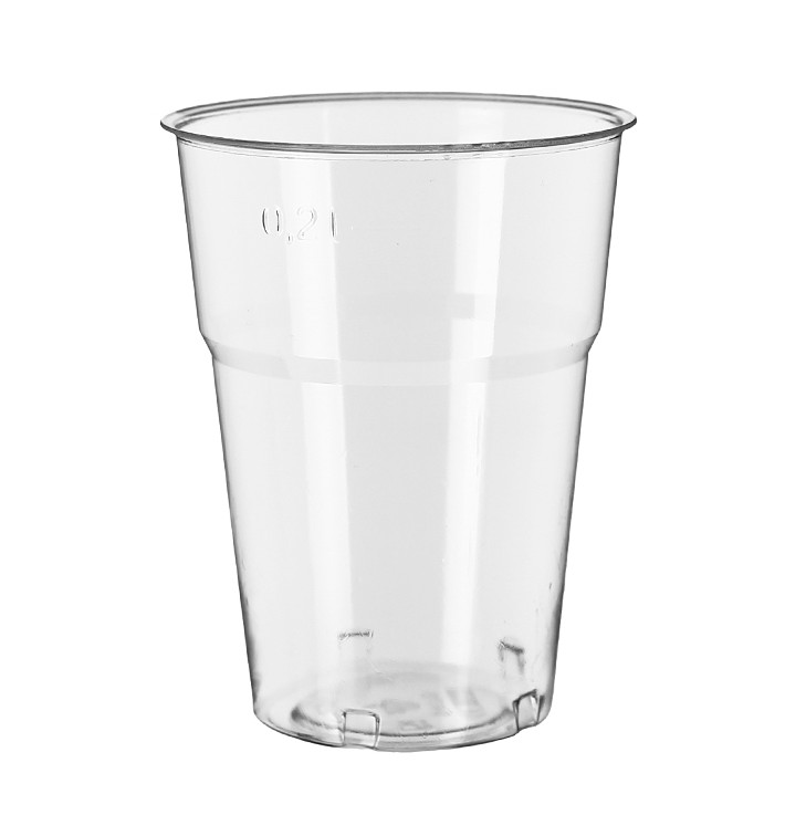 Gobelet en Plastique Réutilisable PS Cristal Diamant 250ml Ø7,3cm (1.000  Utés)