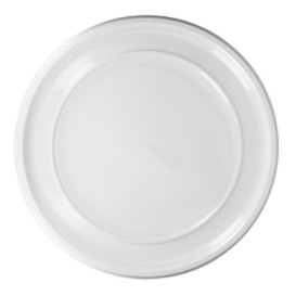 Assiette Réutilisable PS Ronde Blanc Ø32cm (180 Utés)