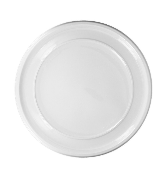 Assiette Réutilisable PS Ronde Blanc Ø32cm (10 Utés) Assiette Réutilisable PS Ronde Blanc Ø32cm (10 Utés)