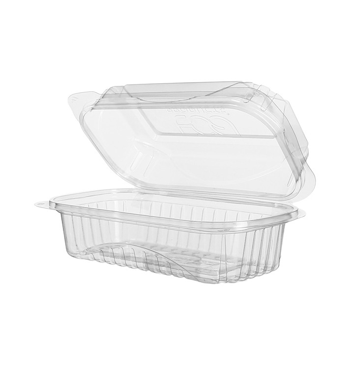 Saladier avec charnière PLA 23,0x15,0x7,5cm (80 Utés) Saladier avec charnière PLA 23,0x15,0x7,5cm (80 Utés)