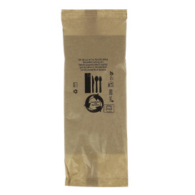 Set Couverts Réutilisables PS 3 pièces + Serviette (25 Utés)