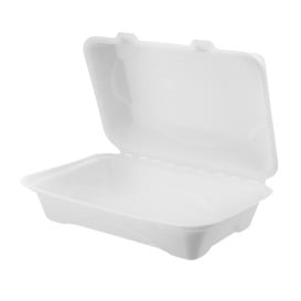 Emballage Canne à Sucre Blanche 23x15x7,5cm (250 Utés)