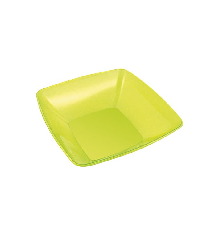Bol PS Cristal Dur Vert 480ml 14x14cm Bol PS Cristal Dur Vert 480ml 14x14cm