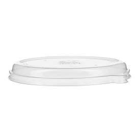 Couvercle RPET Transparent Boîte Ecologique Ovale 710 et 940ml (300 Utés)