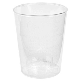 Verre Plastique Dur Transparent PS 40ml (50 Unités)