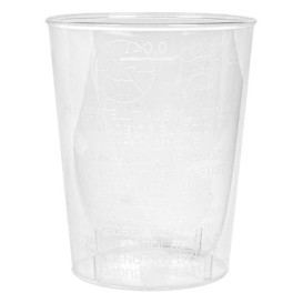 Verre Plastique Dur Transparent PS 40ml (50 Unités)