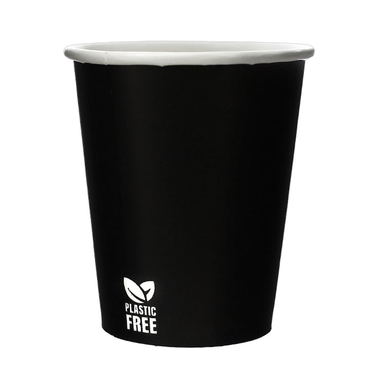 Gobelet en Carton sans Plastique 7 Oz/210ml Noir Ø7,0cm (1.000 Utés) Gobelet en Carton sans Plastique 7 Oz/210ml Noir Ø7,0cm (1.000 Utés)