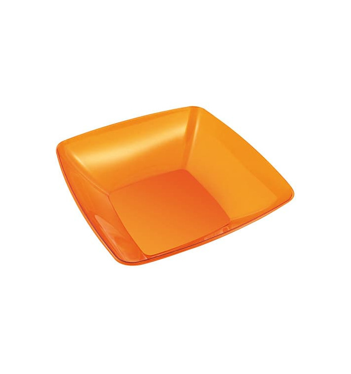 Bol PS Cristal Dur Orange 480ml 14x14cm Bol PS Cristal Dur Orange 480ml 14x14cm
