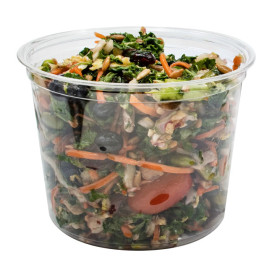 Récipient en Plastique PP "Deli" 24Oz/710ml Transp. Ø120mm (500 Unités)