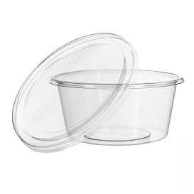 Couvercle Récipient Compostable PLA Transparent 145ml (2000 Utés)