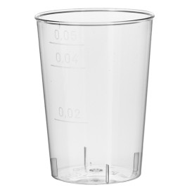 Verre Plastique Dur Transparent PS 50ml (40 Unités)