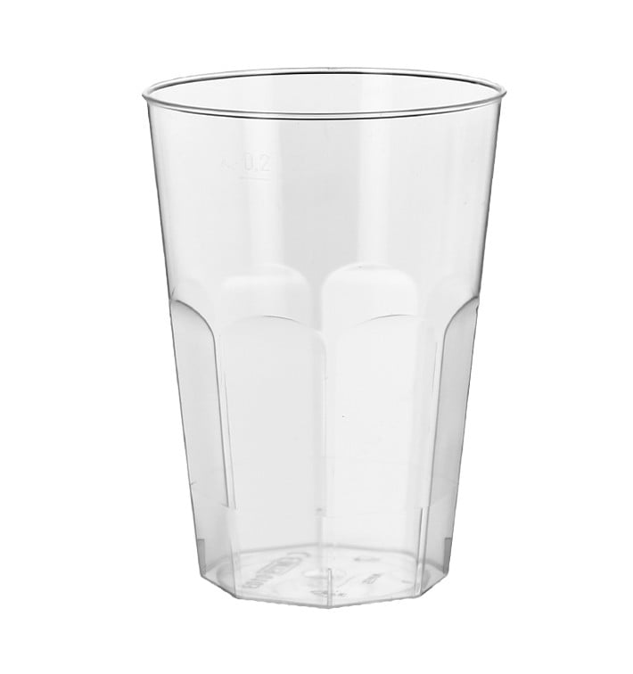 Verre Plastique Dur "Deco" PS 200ml (25 Unités)