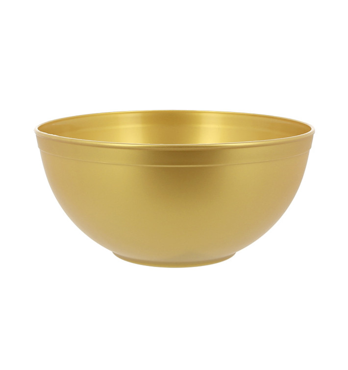 Bol Réutilisable Durable PP Minéral Or 2l Ø20cm (1 Uté) Bol Réutilisable Durable PP Minéral Or 2l Ø20cm (1 Uté)