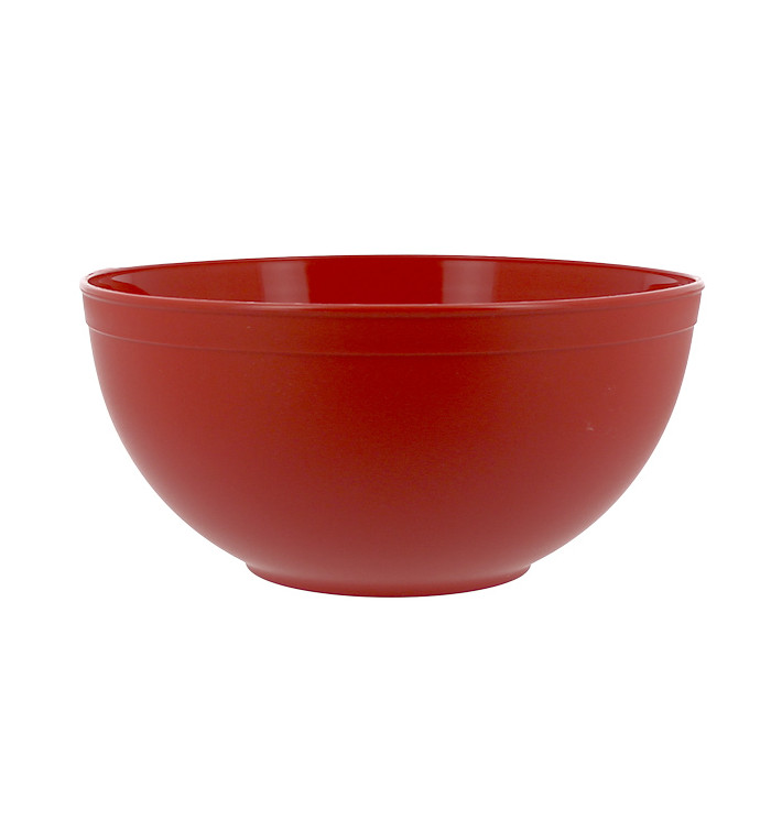 Bol Réutilisable Durable PP Minéral Rouge 2l Ø20cm (36 Utés) Bol Réutilisable Durable PP Minéral Rouge 2l Ø20cm (36 Utés)