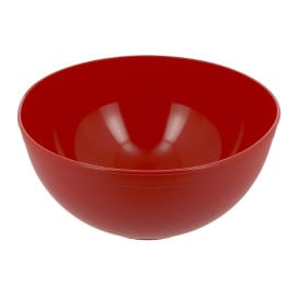 Bol Réutilisable Durable PP Minéral Rouge 2l Ø20cm (36 Utés)