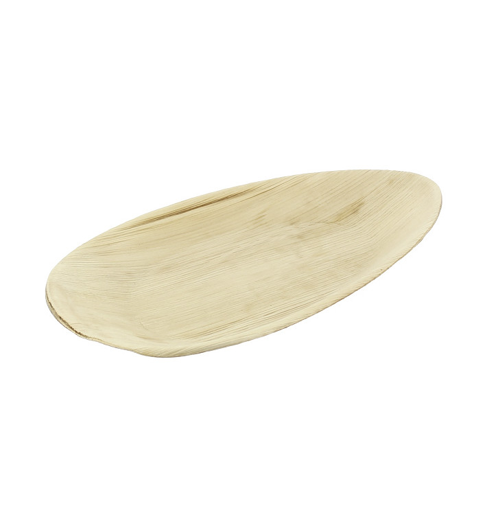 Plateau Ovale en Feuilles de Palmier 30x16cm (25 Utés) Plateau Ovale en Feuilles de Palmier 30x16cm (25 Utés)