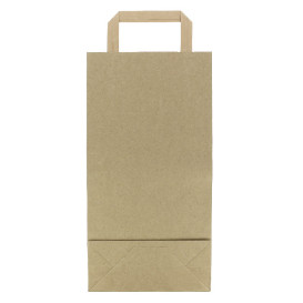 Sac en papier Kraft porte-bouteilles 19+8x37cm (250 Utés)